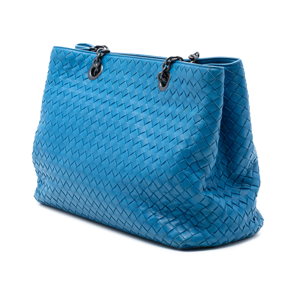 Pre-Loved Bottega Veneta Medium Nappa Intrecciato Double Chain Tote - Picture 2 of 7